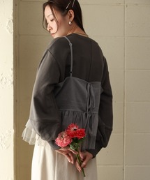 Bab | チュールキャミセット裏毛トップス(Tシャツ/カットソー)