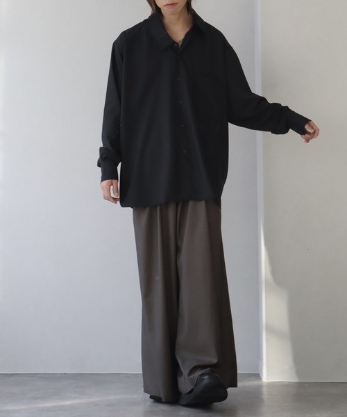 welise（ウェライズ）の「【welise/ウェライズ】KAKECHIGAI- アシンメトリーシャツ（シャツ/ブラウス・メンズ・ホワイト/ブラック/ブラック系その他・M/L）」の16枚目の写真
