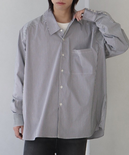 welise（ウェライズ）の「【welise/ウェライズ】KAKECHIGAI- アシンメトリーシャツ（シャツ/ブラウス・メンズ・ホワイト/ブラック/ブラック系その他・M/L）」の18枚目の写真
