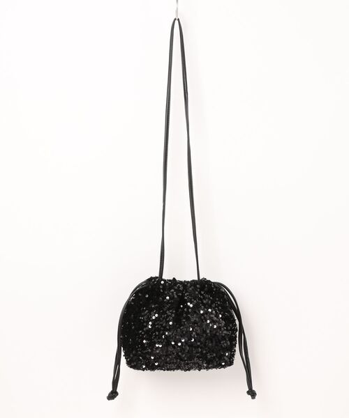 L LABEL（エルラベル）の「スパンコール巾着ショルダーバッグ（ショルダーバッグ・レディース・ブラック/マルチ/シルバー・FREE）」の12枚目の写真