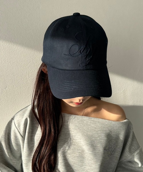 ネイビー Bロゴ刺繍 キャップ ロゴ刺繍キャップ【ネイビー】 | PlusM Online Shop プラスエム