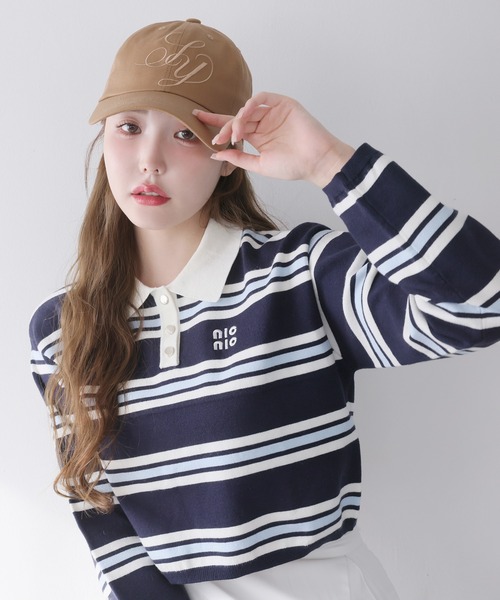 one after another NICE CLAUP(ワンアフターアナザーナイスクラップ)の「NCイニシャル刺繍キャップ(キャップ・レディース・ネイビー/アイボリー/ライトブラウン・FREE)」の14枚目の写真