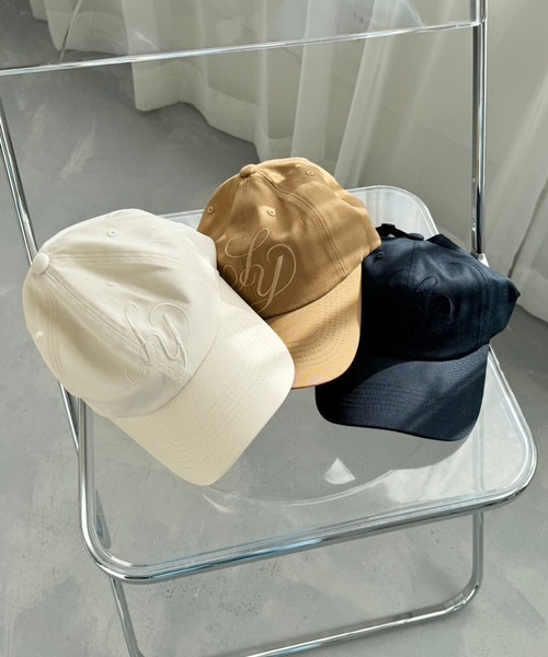 one after another NICE CLAUP(ワンアフターアナザーナイスクラップ)の「NCイニシャル刺繍キャップ(キャップ・レディース・ネイビー/アイボリー/ライトブラウン・FREE)」の21枚目の写真