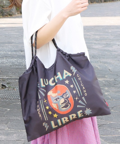 チチカカ(チチカカ)の「刺繍入りパラコードハンドルトート(トートバッグ・レディース・ブルーグリーン/ネイビー/オレンジ/ブラック・FREE)」の10枚目の写真