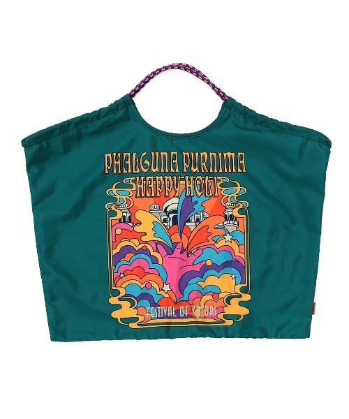 チチカカ(チチカカ)の「刺繍入りパラコードハンドルトート(トートバッグ・レディース・ブルーグリーン/ネイビー/オレンジ/ブラック・FREE)」の17枚目の写真