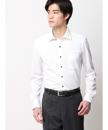 最高シャツ ワイシャツ 長袖 ノンアイロンジャージー ワイドカラー FIT ドレスシャツ