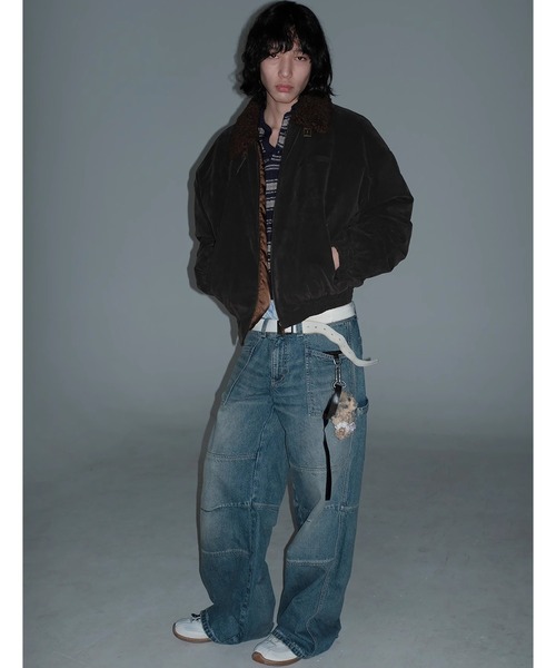 ルーズフィット ワークデザイン ローライズ デニムパンツ NZK6217【MASONPRINCE】【2025SS】(デニムパンツ)|MASONPRINCE(メイソンプリンス) ルーズフィット ワークデザイン ローライズ デニムパンツ NZK6217【MASONPRINCE】【2025SS】(デニムパンツ)|MASONPRINCE(メイソンプリンス)