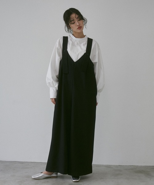 【WEB限定/別注】タイプライター パフスリーブ2WAYブラウス（シャツ/ブラウス）｜hunch（ハンチ）
