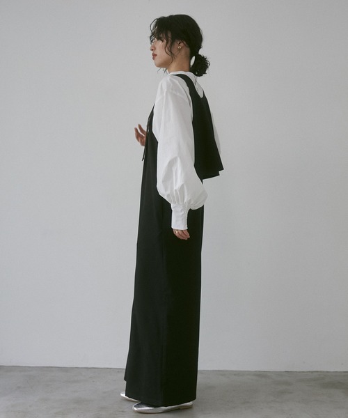 【WEB限定/別注】タイプライター パフスリーブ2WAYブラウス（シャツ/ブラウス）｜hunch（ハンチ）