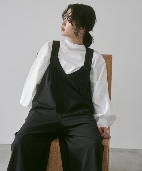 【WEB限定/別注】タイプライター パフスリーブ2WAYブラウス（シャツ/ブラウス）｜hunch（ハンチ）