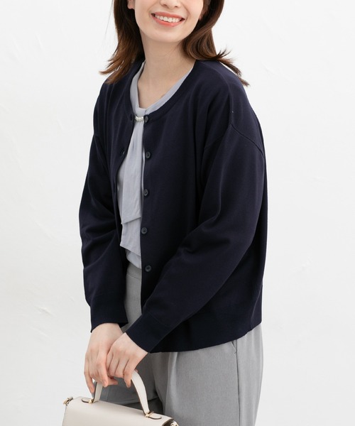 Honeys(ハニーズ)の「ボウタイトップス(Tシャツ/カットソー・レディース・サックスブルー系/ネイビー/ライトグレー/ホワイト・3L/S/M/L/LL)」の12枚目の写真