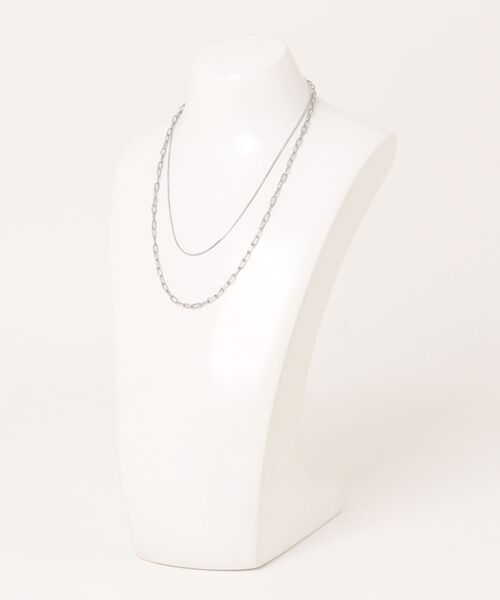 CIAOPANIC TYPY(チャオパニックティピー)の「【2025年S/S新作】lilステンレス2連ネックレス(ネックレス・レディース・シルバー/ゴールド・ONE SIZE)」の12枚目の写真