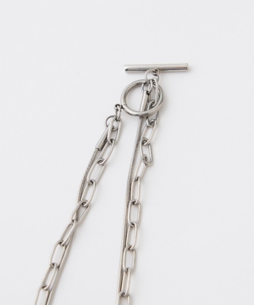 CIAOPANIC TYPY(チャオパニックティピー)の「【2025年S/S新作】lilステンレス2連ネックレス(ネックレス・レディース・シルバー/ゴールド・ONE SIZE)」の7枚目の写真