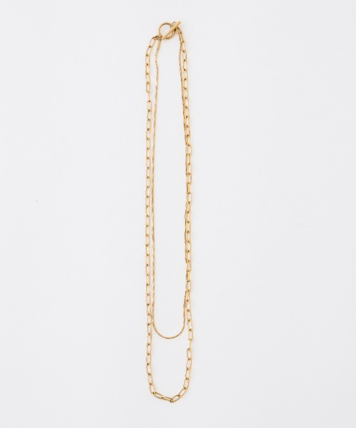 CIAOPANIC TYPY(チャオパニックティピー)の「【2025年S/S新作】lilステンレス2連ネックレス(ネックレス・レディース・シルバー/ゴールド・ONE SIZE)」の9枚目の写真