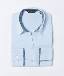 TOKYO SHIRTS | 透け防止 形態安定ノーアイロン スキッパー 長袖ビジネスワイシャツ(ビジネスシャツ)