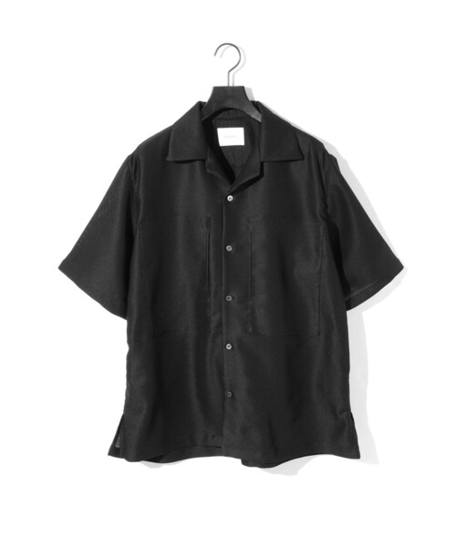 ミディウミソリッド MIDIUMISOLID *デザインヘム長袖Tシャツ*カットソー綿混ブラック黒プルオーバー(1-2411-86)【70L42】 MIDIUMISOLID（ミディウミソリッド）Tシャツ・カットソー 黒