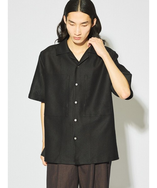 セール】MIDIUMISOLID Men's レノクロスオープンカラーシャツ