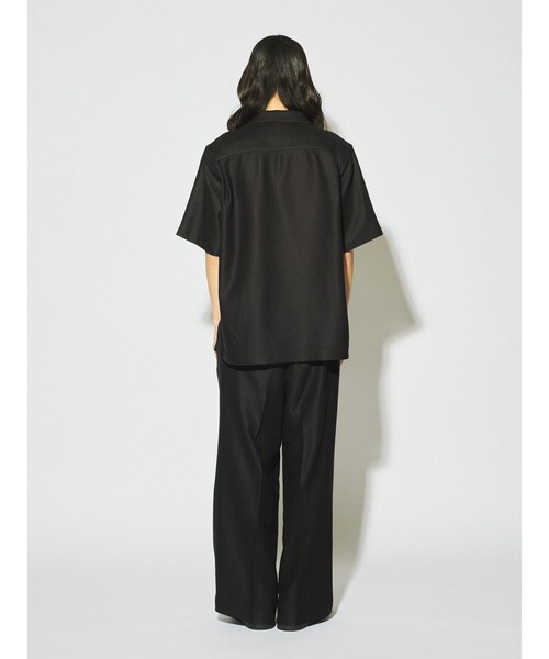 MIDIUMISOLID(ミディウミソリッド)の「MIDIUMISOLID Men’s レノクロスオープンカラーシャツ(シャツ/ブラウス・メンズ・ブラック/オフホワイト・48)」の13枚目の写真