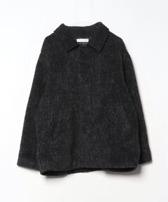 セール】スーリーアルパカ カラーレスニットジャケット（ノーカラー