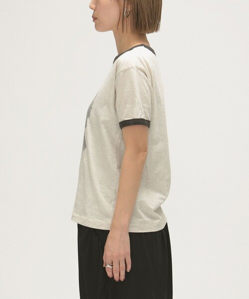 maturely(マチュアリー)の「【別注】SCREEN STARS × maturely / ミュージシャン ショートスリーブ(Tシャツ/カットソー・レディース・ブラック/オートミール・ONE SIZE)」の5枚目の写真