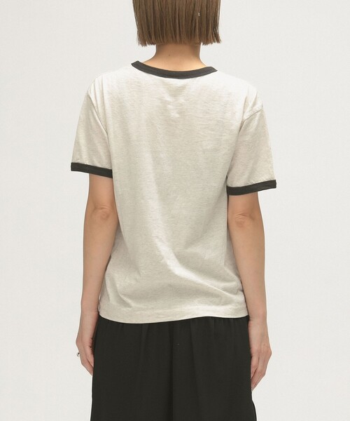 maturely(マチュアリー)の「【別注】SCREEN STARS × maturely / ミュージシャン ショートスリーブ(Tシャツ/カットソー・レディース・ブラック/オートミール・ONE SIZE)」の6枚目の写真