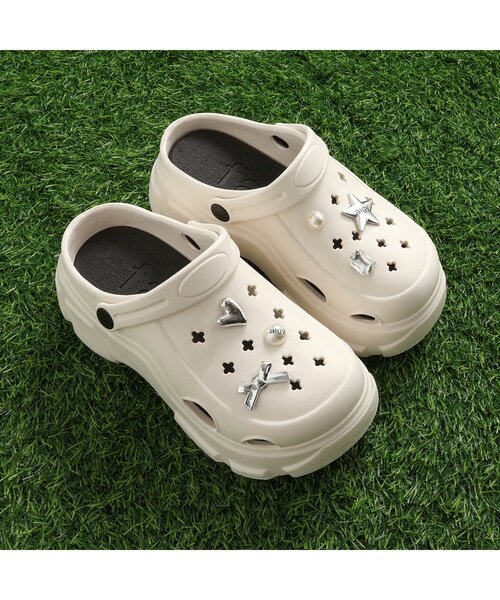 algy（アルジー）の「ボリュームソールクロッグサンダル（サンダル・キッズ・オフホワイト/ブラック・23/24）」の14枚目の写真