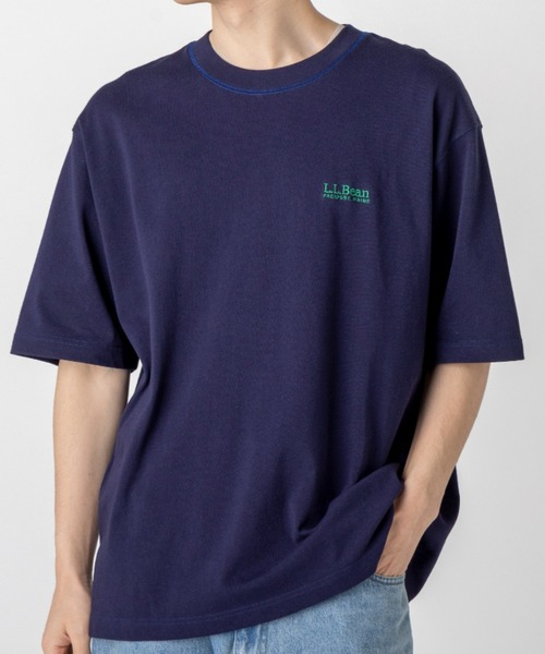 L.L.Bean（エルエルビーン）の「【JAPAN EDITION】ユニオン・ショートスリーブ・ティ（Tシャツ/カットソー・メンズ・ネイビー/ライトグレー/ホワイト/ダークグリーン・SMALL/MEDIUM/LARGE/X-LARGE）」の4枚目の写真