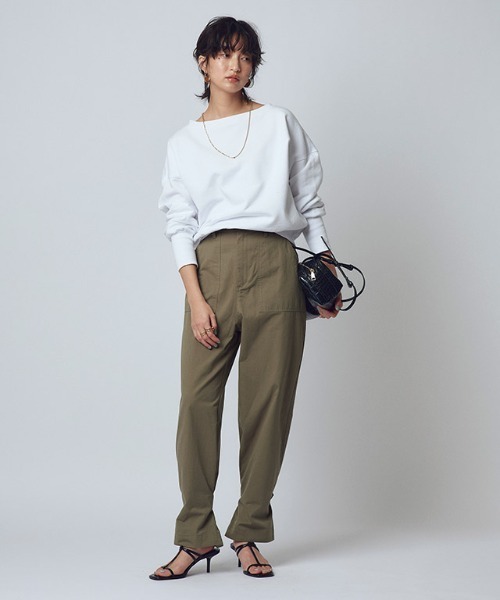 RASW（ラス）の「[RASW]ボートネックスウェット（スウェット・レディース・杢グレー/オフホワイト・M/L）」の21枚目の写真