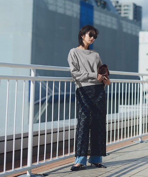 ボートネックスウェット ボートネックスウェット｜スピックアンドスパンの通販｜&mall