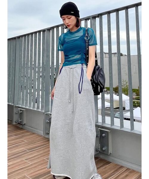 MURUA（ムルーア）の「グラデーションシアートップス（Tシャツ/カットソー・レディース・ブラック/ブルー/ブラウン/その他・FREE）」の16枚目の写真