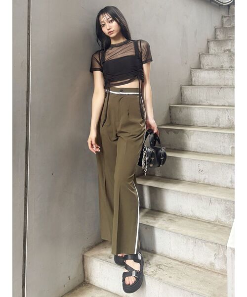 MURUA（ムルーア）の「グラデーションシアートップス（Tシャツ/カットソー・レディース・ブラック/ブラウン/ブルー/その他・FREE）」の18枚目の写真