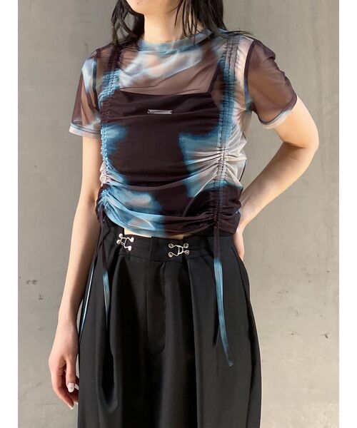 MURUA（ムルーア）の「グラデーションシアートップス（Tシャツ/カットソー・レディース・ブラック/ブラウン/ブルー/その他・FREE）」の19枚目の写真