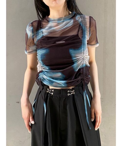 MURUA（ムルーア）の「グラデーションシアートップス（Tシャツ/カットソー・レディース・ブラック/ブラウン/ブルー/その他・FREE）」の20枚目の写真