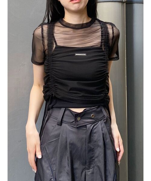 MURUA（ムルーア）の「グラデーションシアートップス（Tシャツ/カットソー・レディース・ブラック/ブラウン/ブルー/その他・FREE）」の22枚目の写真