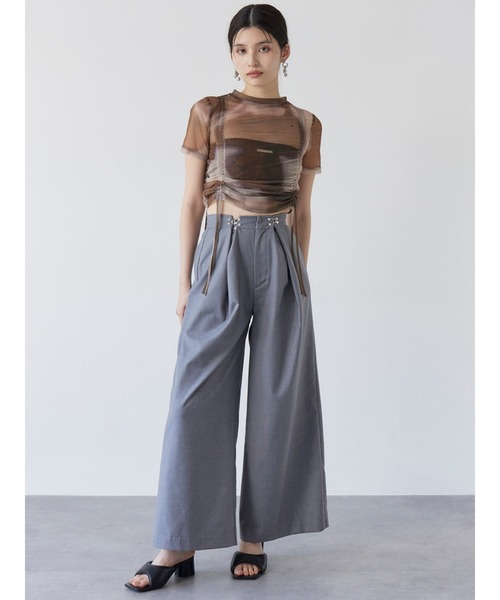 MURUA（ムルーア）の「グラデーションシアートップス（Tシャツ/カットソー・レディース・ブラック/ブラウン/ブルー/その他・FREE）」の5枚目の写真