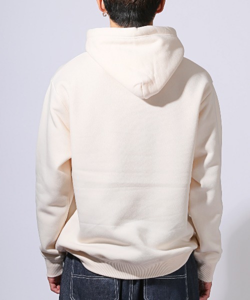 LUXSTYLE(ラグスタイル)の「ワンポイント刺繍入り裏起毛パーカー(パーカー・メンズ・ブラック/ホワイト・M/L/XL)」の22枚目の写真