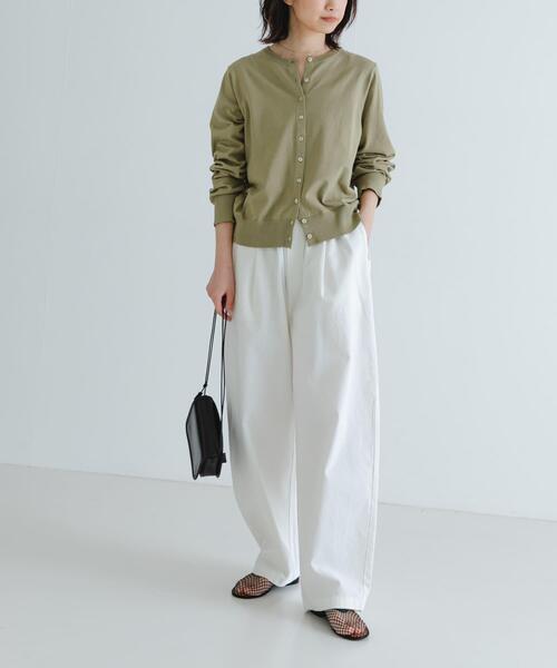 URBAN RESEARCH（アーバンリサーチ）の「new basic　ハイゲージクルーネックニットカーディガン（カーディガン/ボレロ・レディース・ネイビー/グリーン系その他/レッド・FREE）」の22枚目の写真