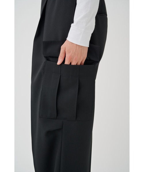 STUDIOUS（ステュディオス）の「NO SEASON WASHABLEWOOL CARGO（カーゴパンツ・メンズ・グレイッシュベージュ/ブラック・2/1）」の9枚目の写真