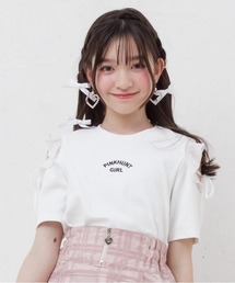 PINKHUNT（ピンクハント）の「PINKHUNT ピンクハント プリーツフリル袖 Tシャツ 0521K（Tシャツ/カットソー・キッズ）」