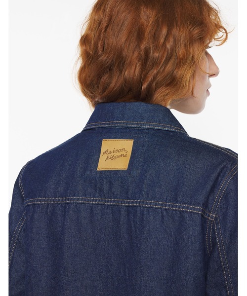 Maison Kitsune（メゾンキツネ）の「WORKWEAR DENIM JACKET（デニムジャケット・レディース・インディゴブルー・S/XS/XL/L/M/XXS）」の6枚目の写真