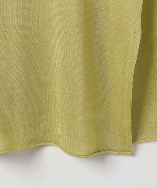 LEPSIM（レプシィム）の「14ゲージ2WAYネックシアーチュニック　327231（ニット/セーター・レディース・イエロー/ピンク/ライトベージュ・FREE）」の8枚目の写真