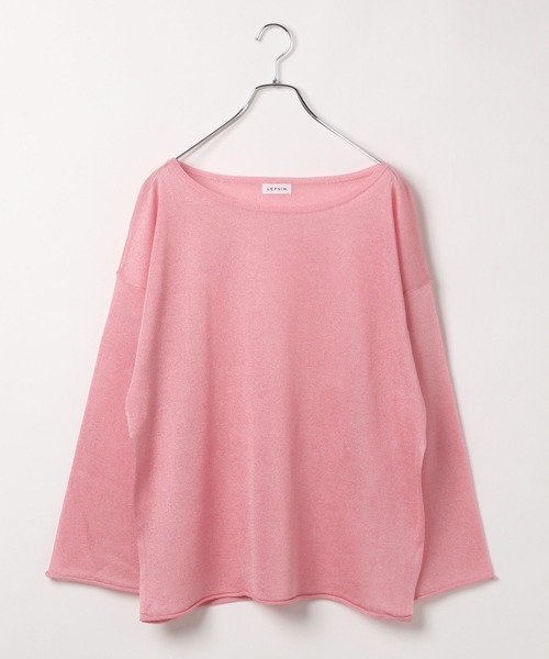 残りわずか☆高級上質仕上げ☆マイクロプリントラグ☆3帖☆長方形200×240cm LEPSIM ニット セーター 14ゲージ2WAYネックシアーチュニック