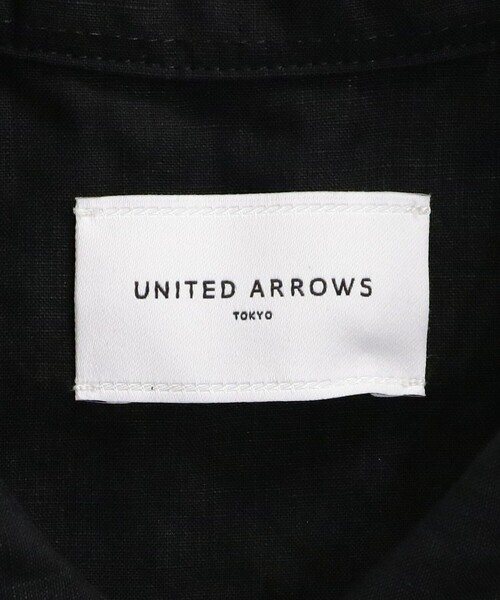 UNITED ARROWS(ユナイテッドアローズ)の「リネン ベルト シャツワンピース(ワンピース・レディース・ブラック/ナチュラル・36/38)」の19枚目の写真