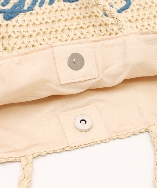 Per sist ence(パーシエンス)の「雑材サガラ刺繍フラットトート(トートバッグ・レディース・グレー/ライトベージュ/ベージュ・FREE)」の6枚目の写真
