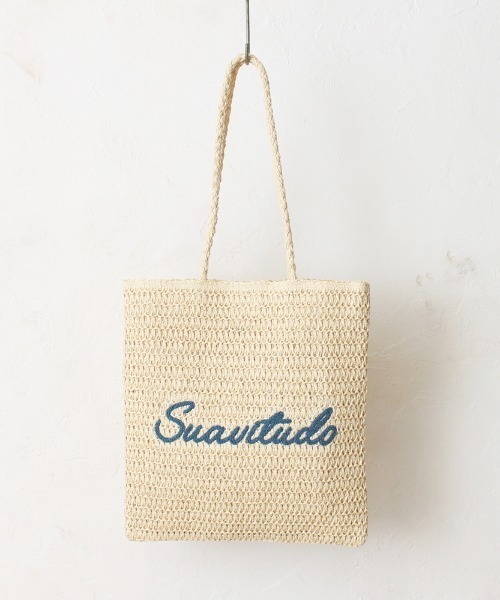 Per sist ence(パーシエンス)の「雑材サガラ刺繍フラットトート(トートバッグ・レディース・グレー/ライトベージュ/ベージュ・FREE)」の9枚目の写真