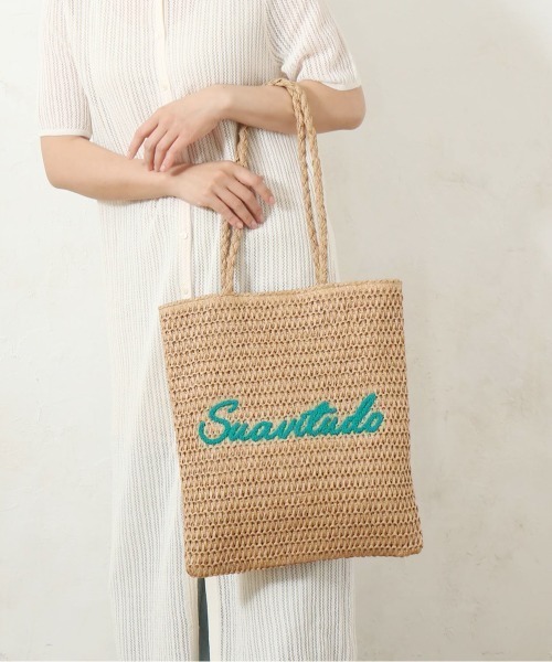 Per sist ence(パーシエンス)の「雑材サガラ刺繍フラットトート(トートバッグ・レディース・グレー/ライトベージュ/ベージュ・FREE)」の4枚目の写真