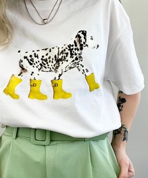 ダルメシアン プリントロゴTシャツ