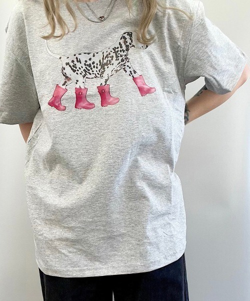 セール】ダルメシアン プリントロゴTシャツ（Tシャツ/カットソー