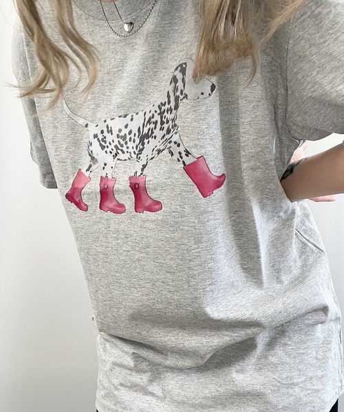 セール】ダルメシアン プリントロゴTシャツ（Tシャツ/カットソー