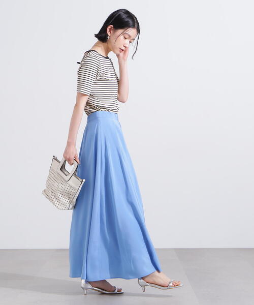 N.（N. Natural Beauty Basic）（エヌエヌナチュラルビューティーベーシック）の「バックオープンリボンカットソー（Tシャツ/カットソー・レディース・オフホワイト/ホワイト系その他/ライトグリーン・MEDIUM）」の21枚目の写真